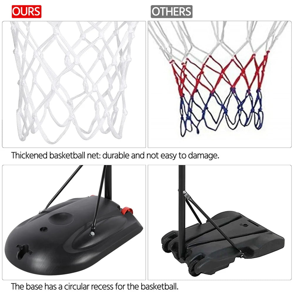 7 to 9 Ft Portable Basketball System Hoop B6144