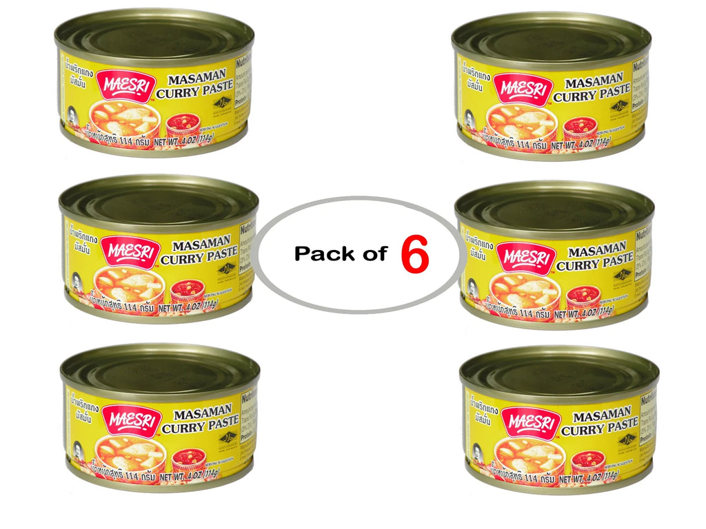Massaman Curry Paste, 4 oz / 114 g (Pack of 6) V39100