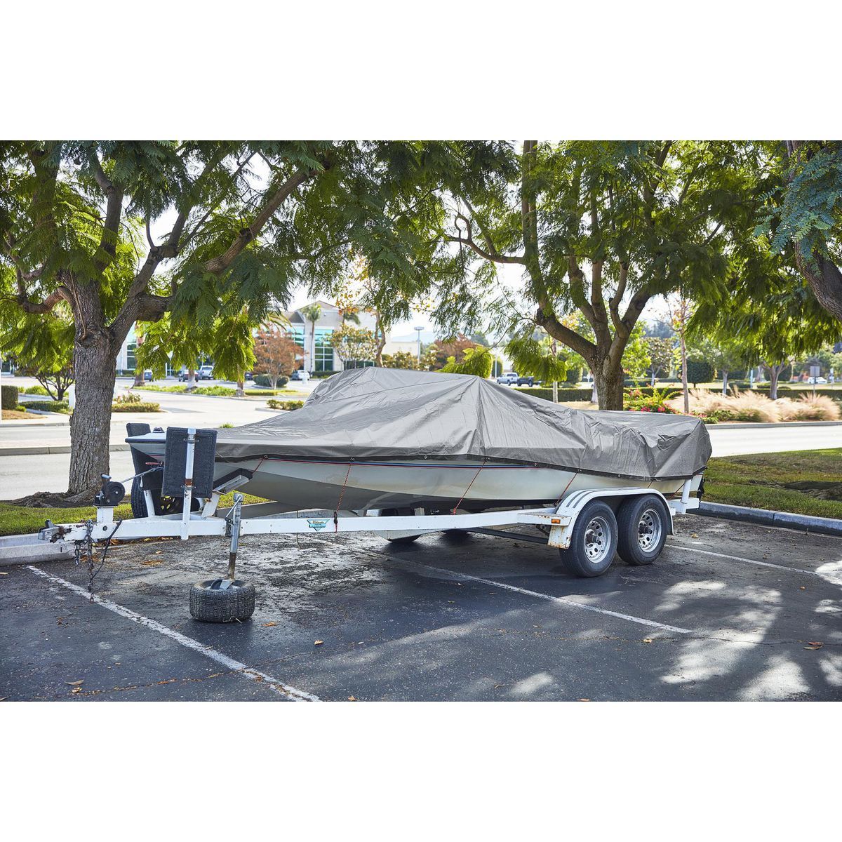 20 ft. x 30 ft. Silver and Black Weather-Resistant Tarp Z706645