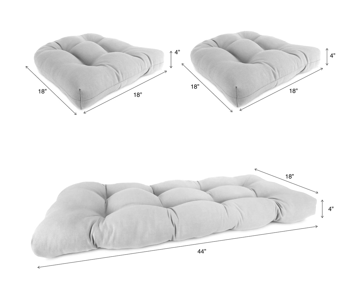 Green 3-Piece Outdoor Cushion Set R8971