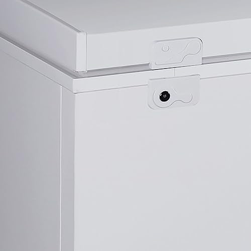 White Chest Deep Freezer with Storage Basket H21949