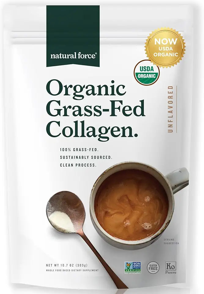 Organic Hydrolyzed Collagen Peptides Powder, Unflavored, 10.7oz S593