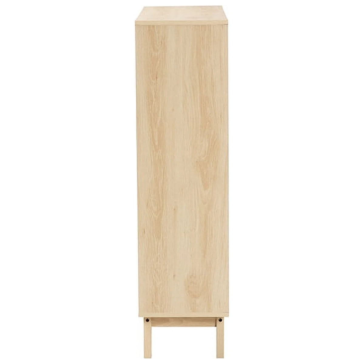 Oak Brown Finished Wood Bookshelf W3402