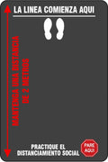 Black Safety Message Mat 3/8x22 Thick 4 x 6 H48470