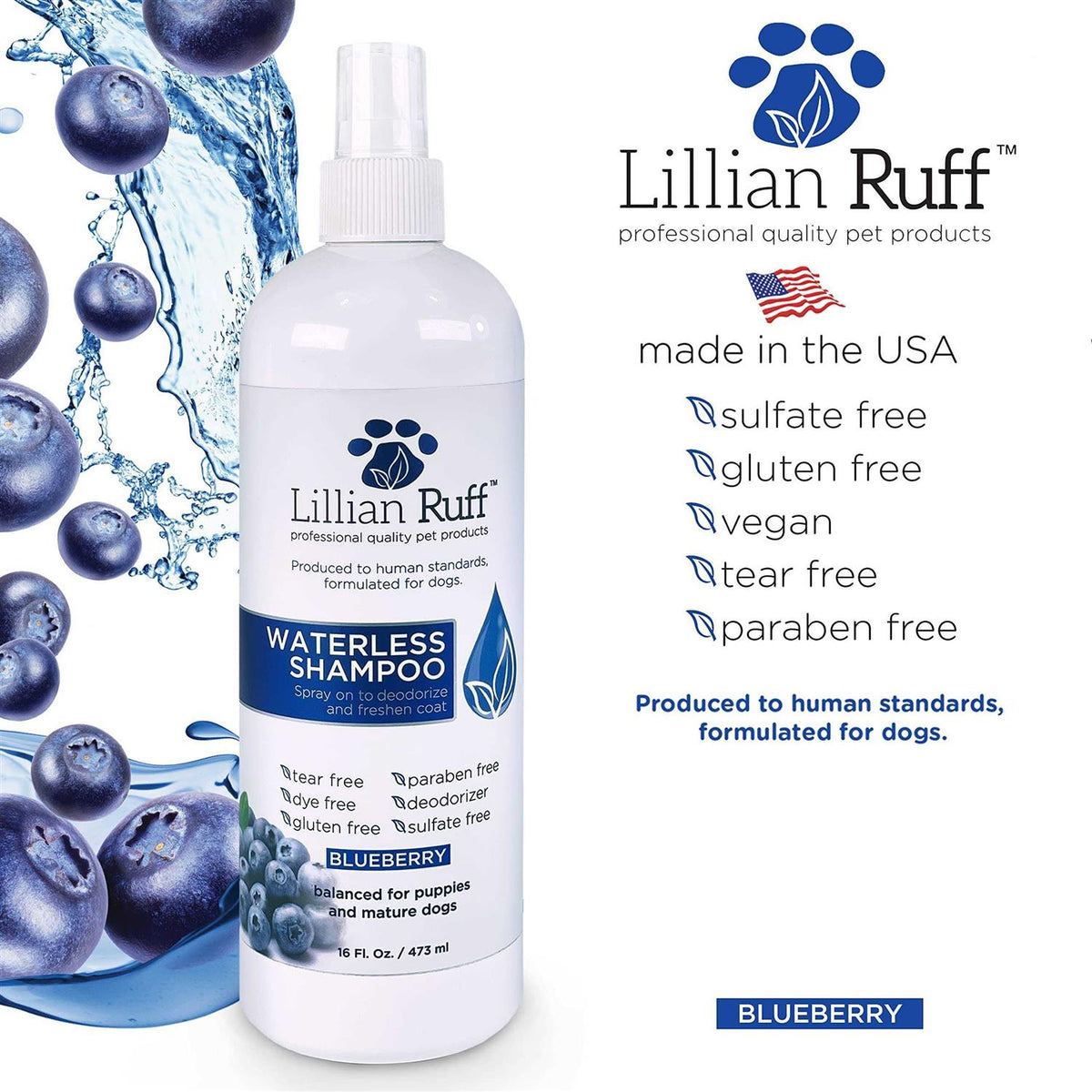 Berry Blue Brightening Face and Body Wash for Dogs and Cats Q75779